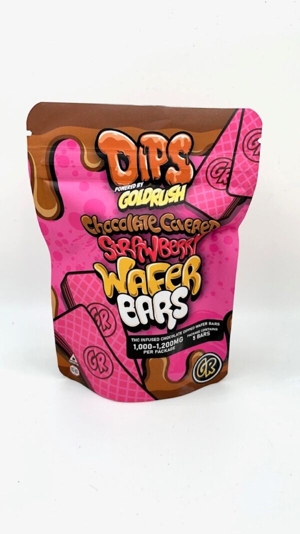 Chocolate Covered Strawberry Wafers UK | THC Infused Treat