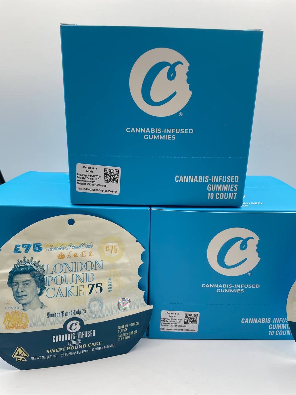 Cookies cannabis infused gummies100 Mg white market edibles, certified smackers